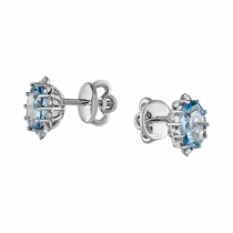 Серьги «В море голубом»