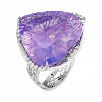 Кольцо «Лавандовое сердце»