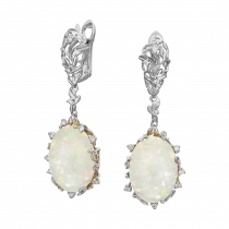 Серьги с опалом «Путь к звездам»