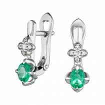 Серьги «Таежная камелия»