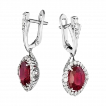 Серьги «Зимняя камелия»