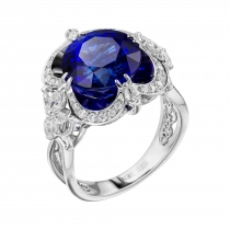 Кольцо «Синий клевер»